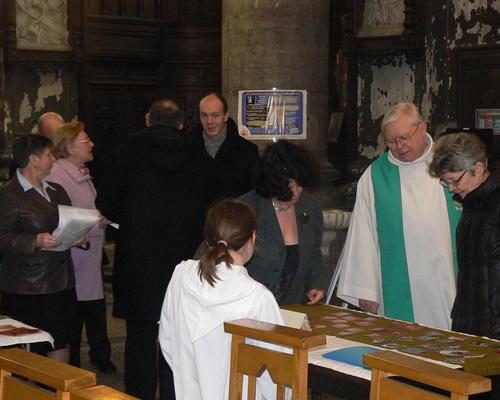 accueil, messe de St Valentin, 13 fev 2011