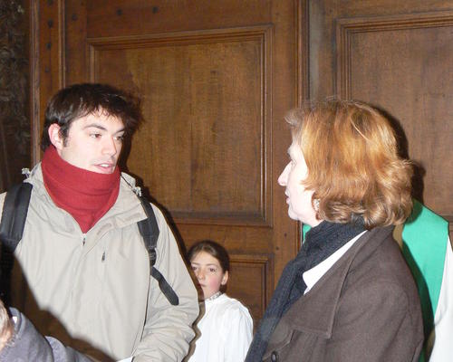 accueil d'un futur confirmand