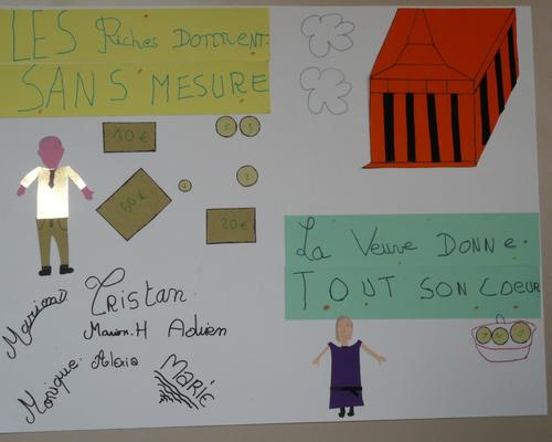 Affiche réalisé par les jeunes.