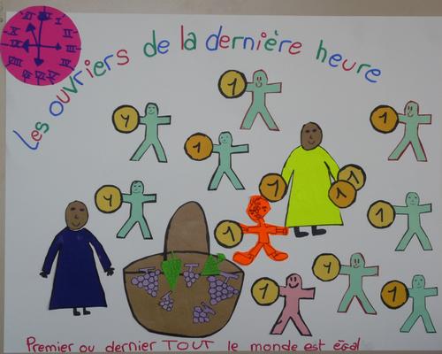 Affiche réalisé par les jeunes.
