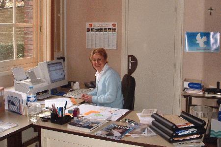 Mme Viviane Brillon à l'accueil