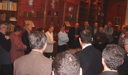 Mr Jean Horent présente ses collaborateurs