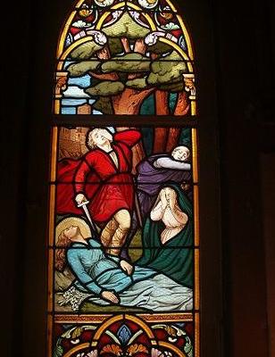 le vitrail de la chapelle