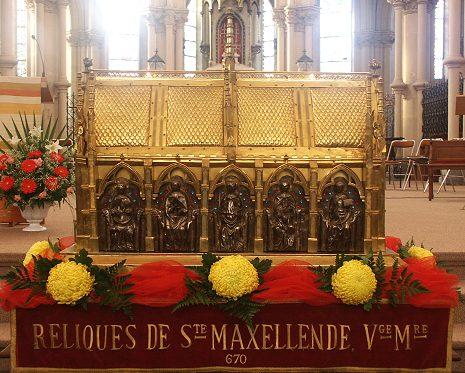 Châsse contenant les reliques de Ste Maxellende