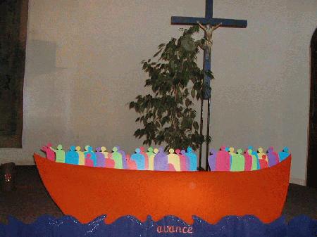 en barque
