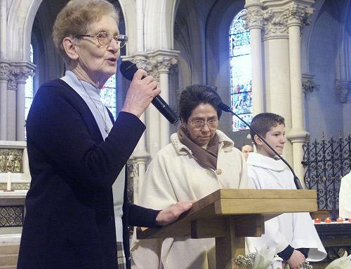 Remerciements soeur Bernadette (de Caudry)
