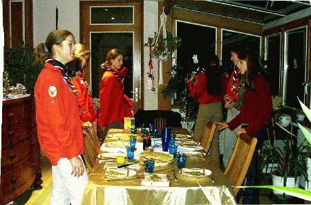 la table
