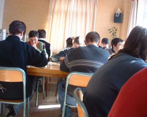 des repas en silence