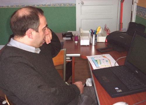 Marc sur le plan du stade