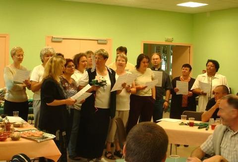 pour l'occasion, la chorale de l'aumônerie