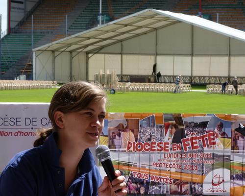 Marie Payen: membre de la pastorale des jeunes et responsable de l'organisation du dimanche après-midi