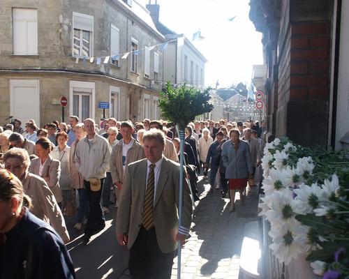 Maisons fleuries sur le passage du cortege