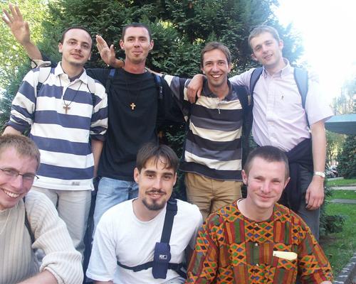 Un groupe de séminaristes