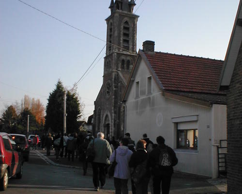 Arrivée à L'église d'Eswars