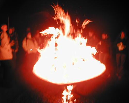 un grand feu