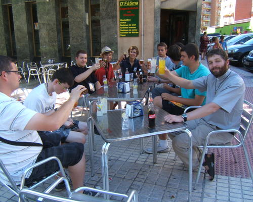 Autour d'un verre avant de quitter Salamanque