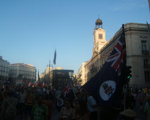 La place Puerta del Sol, en plein coeur de Madrid