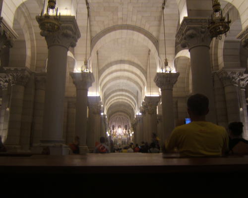 La crypte de la cathédrale madrilène.