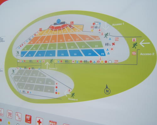 Le plan du site de Cuatro Vientos