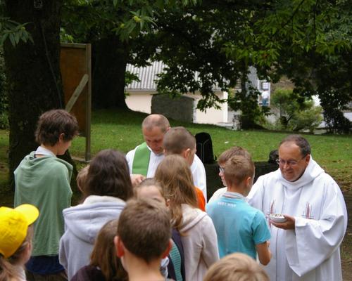 messe au mont des Béatitudes