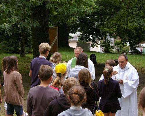 messe au mont des Béatitudes