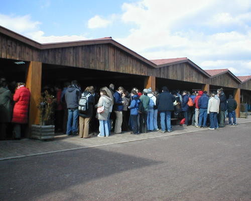 file d'attente pour le repas