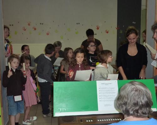 plus de 30 entants sont passés à l'atelier chants