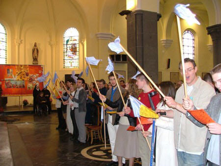 Remise du baton de pélerin