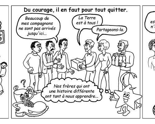 Camerino et les Migrants N&B v3