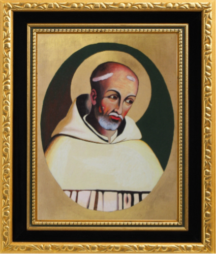 icône de Saint-Bernard, réalisée par Jacques SOKOLOWSKI et offerte à la paroisse