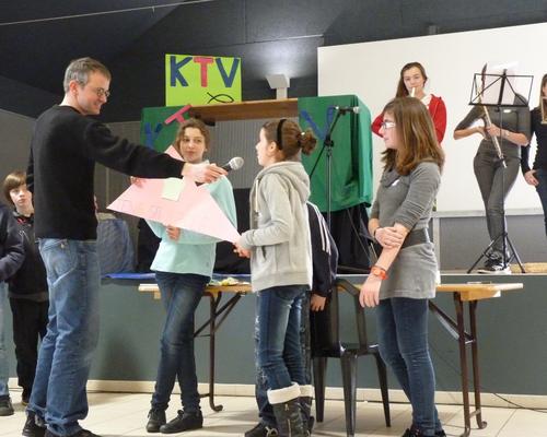 mise en commun du travail en équipe
