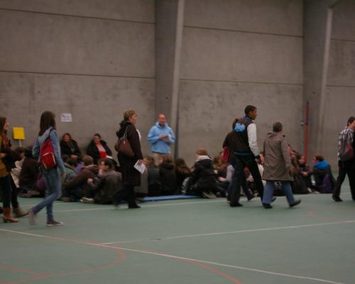 arrivée salle