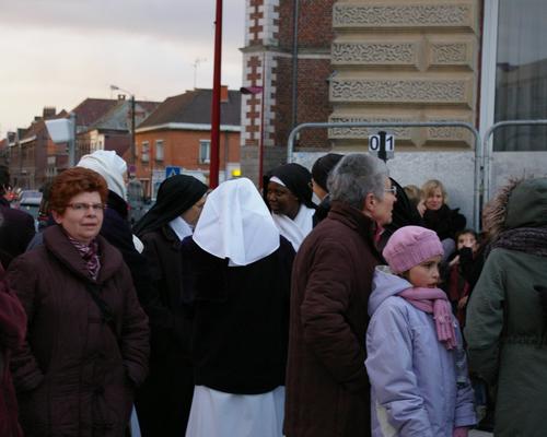arrivée sur la place