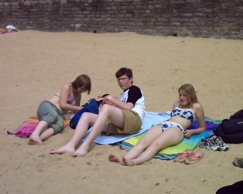 à la plage de bretagne