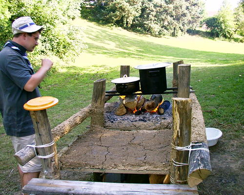 table à feu en corus d'utilisation