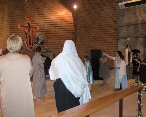 6ème tableau : crucifixion de Jésus