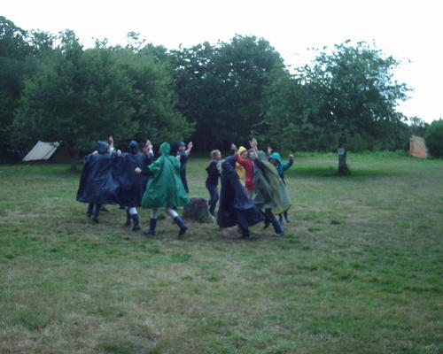 sous la pluie