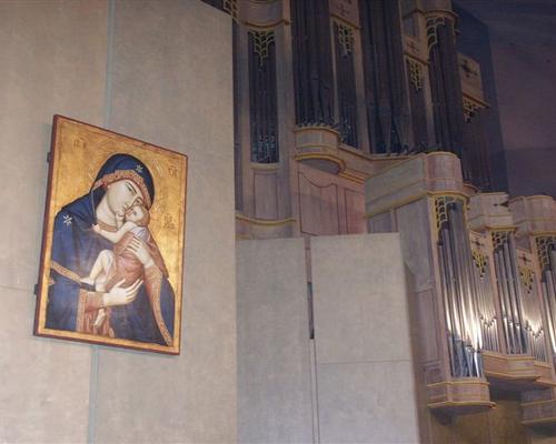 Icone Notre Dame de Grace, dans l'église Ste Berna