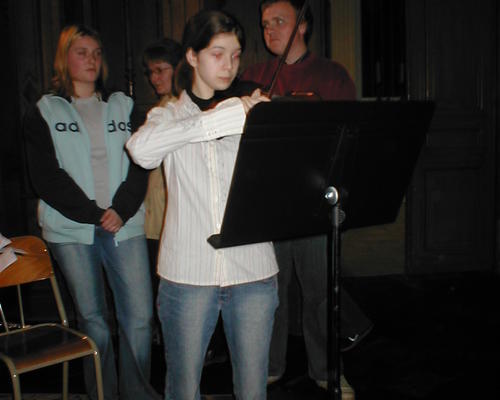 Stéphanie au violon