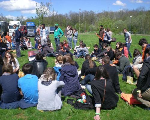 pause repas sur l'aire d'autoroute