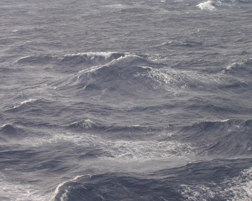 la mer très agitée
