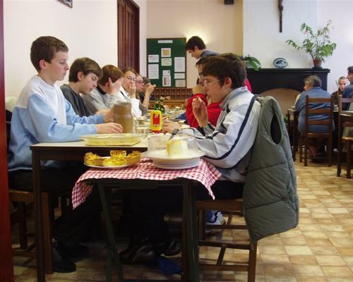 repas en silence