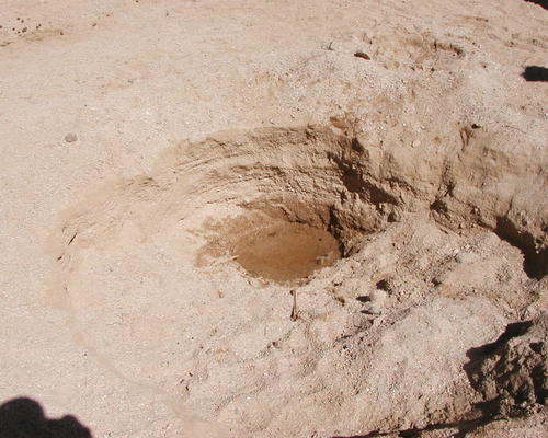 En creusant, on peut trouver le trèsor du désert