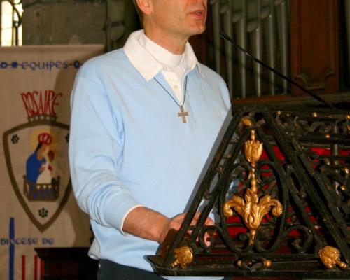 Le Père José VAN OOST, responsable de la liturgie