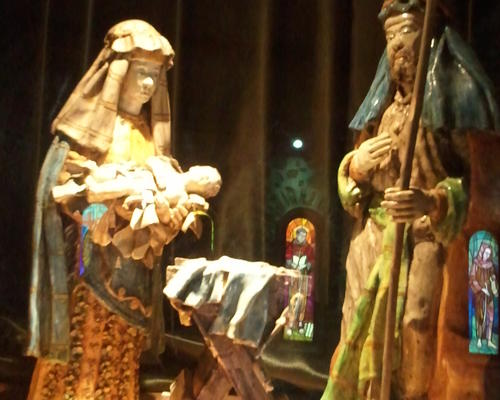 Exposition de Crèches église de  Greccio