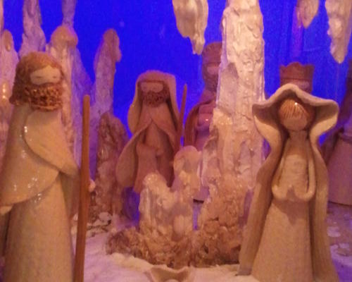 Exposition de Crèches église de  Greccio