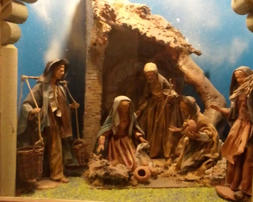 Exposition de Crèches église de  Greccio
