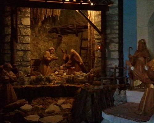 Exposition de Crèches église de  Greccio