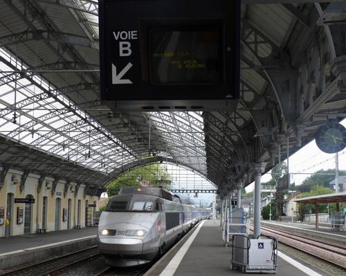 Arrivée du premier train