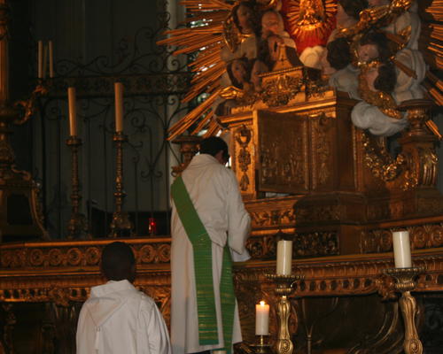 Matthieu Bobin au tabernacle